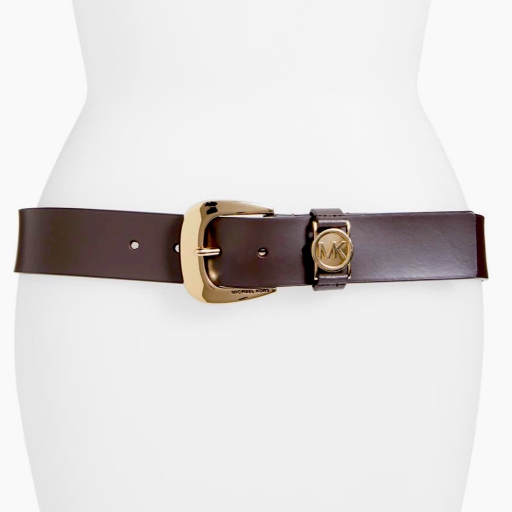 Michael Kors Calfskin Leather Belt